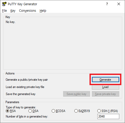 01 puttygen gen
